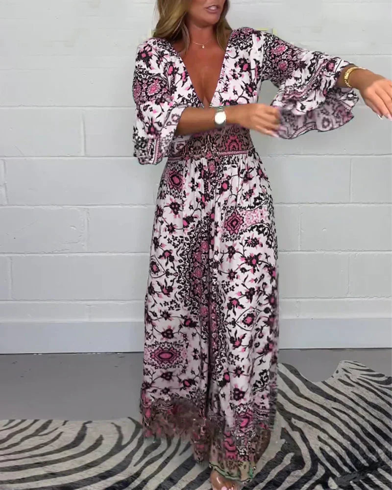 💗 Női nyári divat mély V-nyakú Jumpsuit